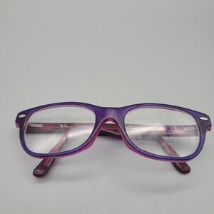 Ray-Ban Kids Eyeglasses Frames RB1555 3666 Purple Pink Square Full Rim 48-16-130